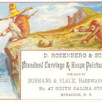 Trade card Burhans & Black