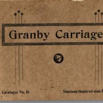 Granby Carriages Catalog No. 16