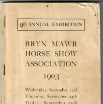 Catalog of the 1903 Bryn Mawr Horse Show