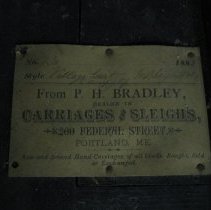 Paper tag under seat