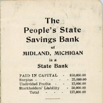 The People's State Savings Bank Book