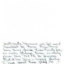Letter from Martha Pratt Dow - Back