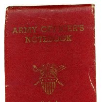Ellis Brandt's Army Officer's Notebook - front cover