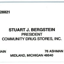 Business Card - Stuart J. Bergstein