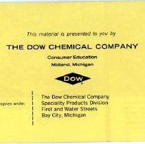 Saran Wrap Advertising Booklet - Back Cover