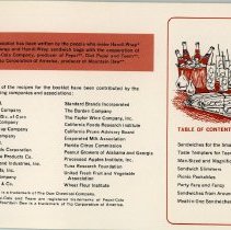 Handi-Wrap Advertising Booklet - Index Page