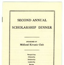Midland Kiwanis Club Scholarship Dinner Brochure