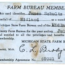 Farm Bureau Membership Card - Front