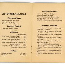 City Council Booklet 1910-11 Session - Pages 1 & 2
