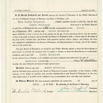 Cashie Estabrook Teaching Contract