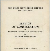 First Methodist Church - Service of Consecration