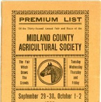 Midland County Agricultural Society Premium List