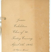 Junior Exhibition-Class of 1896