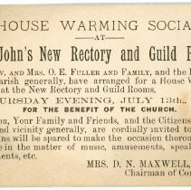 St. John's Episcopal Church House Warming Social