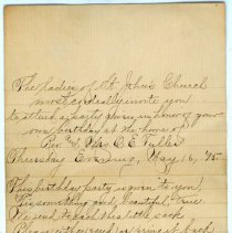 St. John's Episcopal Church Invitation