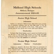 Midland High School Announcements