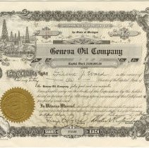 Geneva Oil Company Stock Certificate