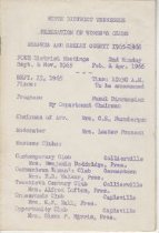 Contemporary Club Program, 1965-1966