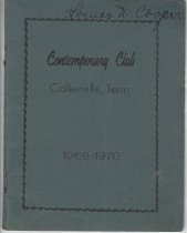 Contemporary Club Program, 1969-1970