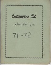 Contemporary Club Program, 1971-1972