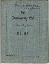 Contemporary Club Program, 1973-1974