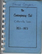 Contemporary Club Program, 1974-1975