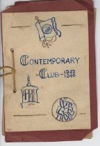 Contemporary Club Program, 1939-1940