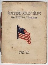 Contemporary Club Program, 1941-1942