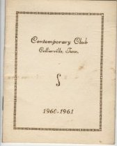 Contemporary Club Program, 1960-1961