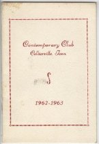 Contemporary Club Program, 1962-1963