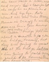 Congratulatory letter from "Cousins Gladys and Will" (4 of 6)