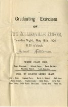 Graduating Exercises Program, 18 May 1920 (1 of 3)