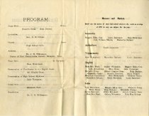 Graduating Exercises Program, 18 May 1920 (2 of 3)
