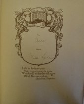 Dedication page of Scrapbook