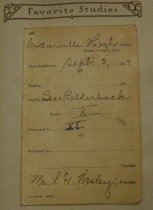 Report Card: Grade X (1 of 2)