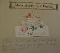 Place Card, 20 Dec. 1919