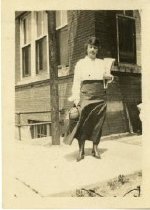 Miss "Willie" Lynch on her way home (Front)