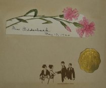 Place card, 13 May 1920