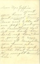 Enclosed letter from Lena Leith