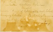 Invitation by Mildred Cowan for Senior Class, 1920