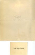 Commencement Invitation from Miss Mary Davant (Inside)