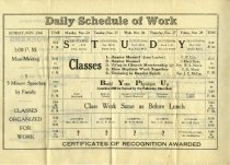 Program from Fourth Annual Training School for B.Y.P.U. Workers (2 of 3)