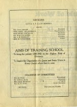 Program from Fourth Annual Training School for B.Y.P.U. Workers (3 of 3)
