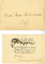 Congratulatory Note from Lewis Jamerson, 1920