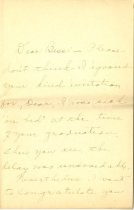 Congratulatory letter from "Aunt Shonkie" (1 of 3)