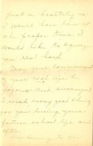 Congratulatory letter from "Aunt Shonkie" (2 of 3)