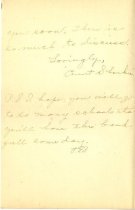 Congratulatory letter from "Aunt Shonkie" (3 of 3)