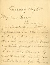 Congratulatory letter from "Aunt Clara" (1 of 6)