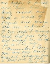 Congratulatory letter from "Aunt Imie" (3 of 3)