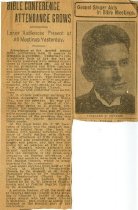 Article: "Bible Conference attendance grows: Charles U. Butler"